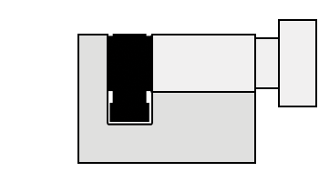 Halve knopcilinder