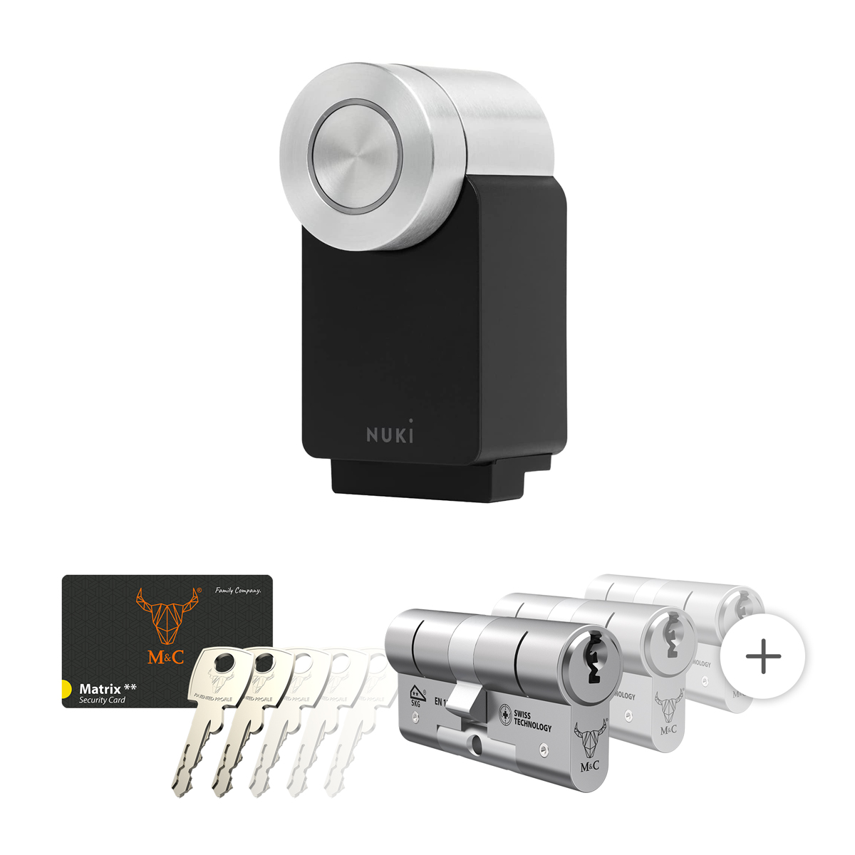 Nuki Smart Lock 4.0 Pro zwart met cilinderslot M&C Matrix SKG** kopen?